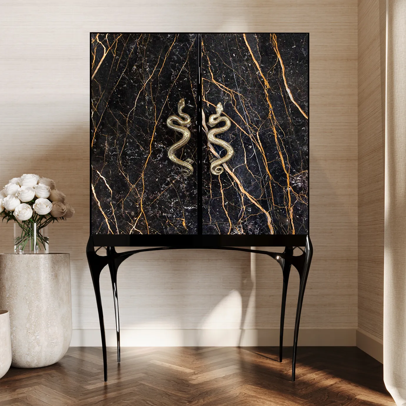 Armário bar mármore Port Laurent Nirvana