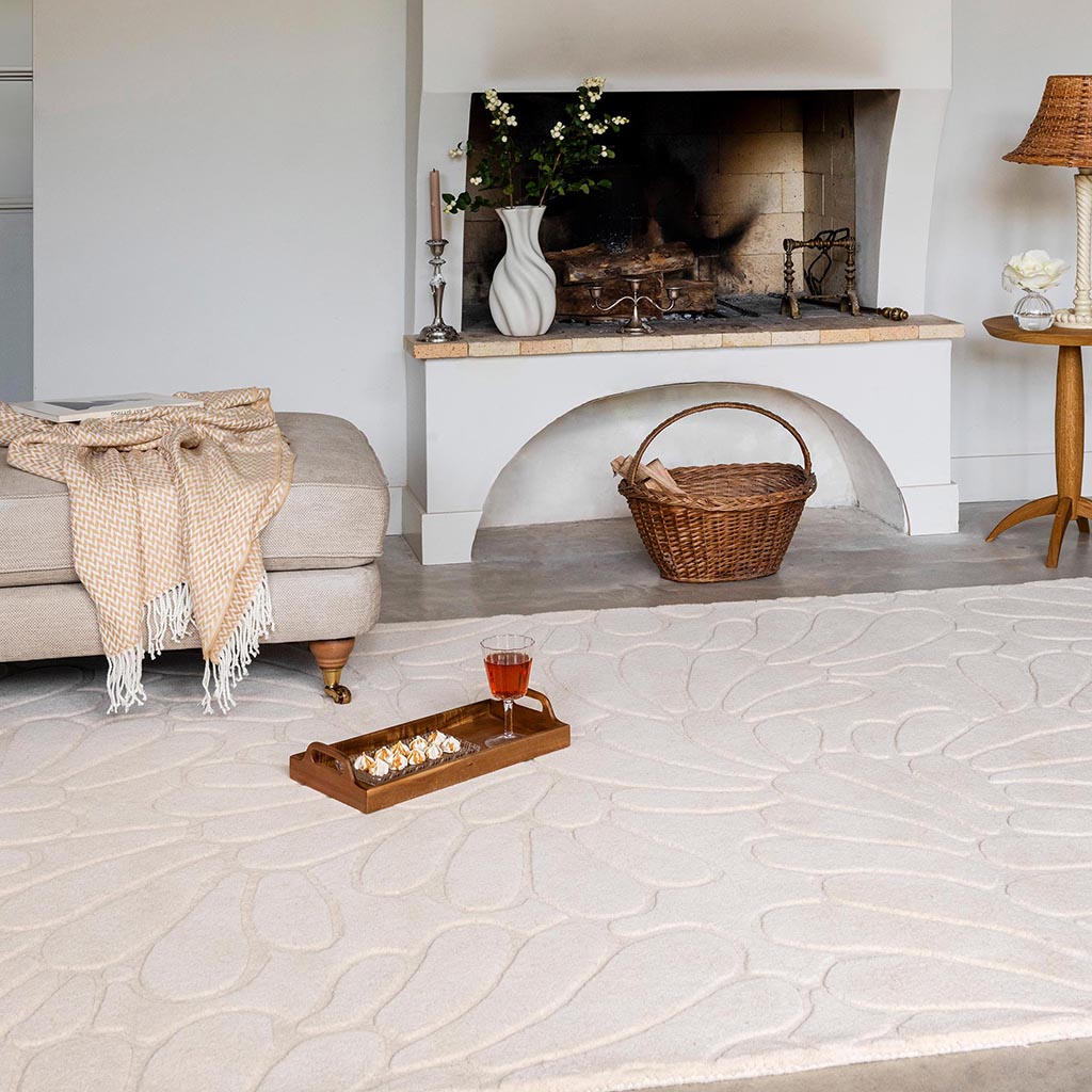 Tapete Coleby Petals Creme Marfim | Tamanho: 200 × 280 cm