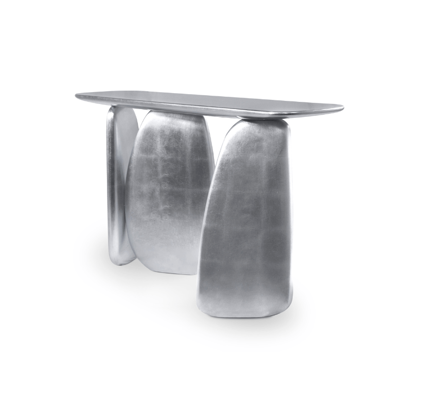 Consola Escultural Prateada