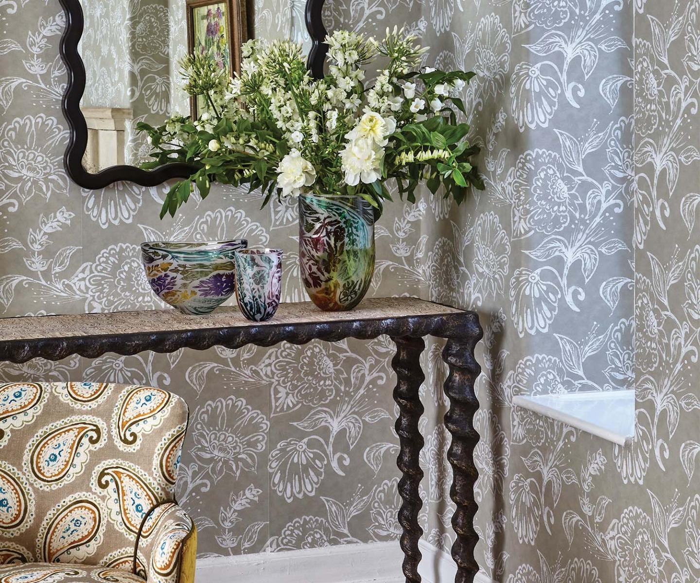 Mesa Consola Karinta White Oyster