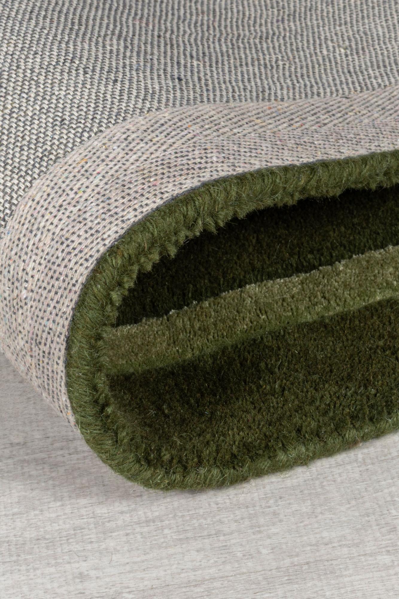 Tapete Moldura Art Deco Verde-Oliva
