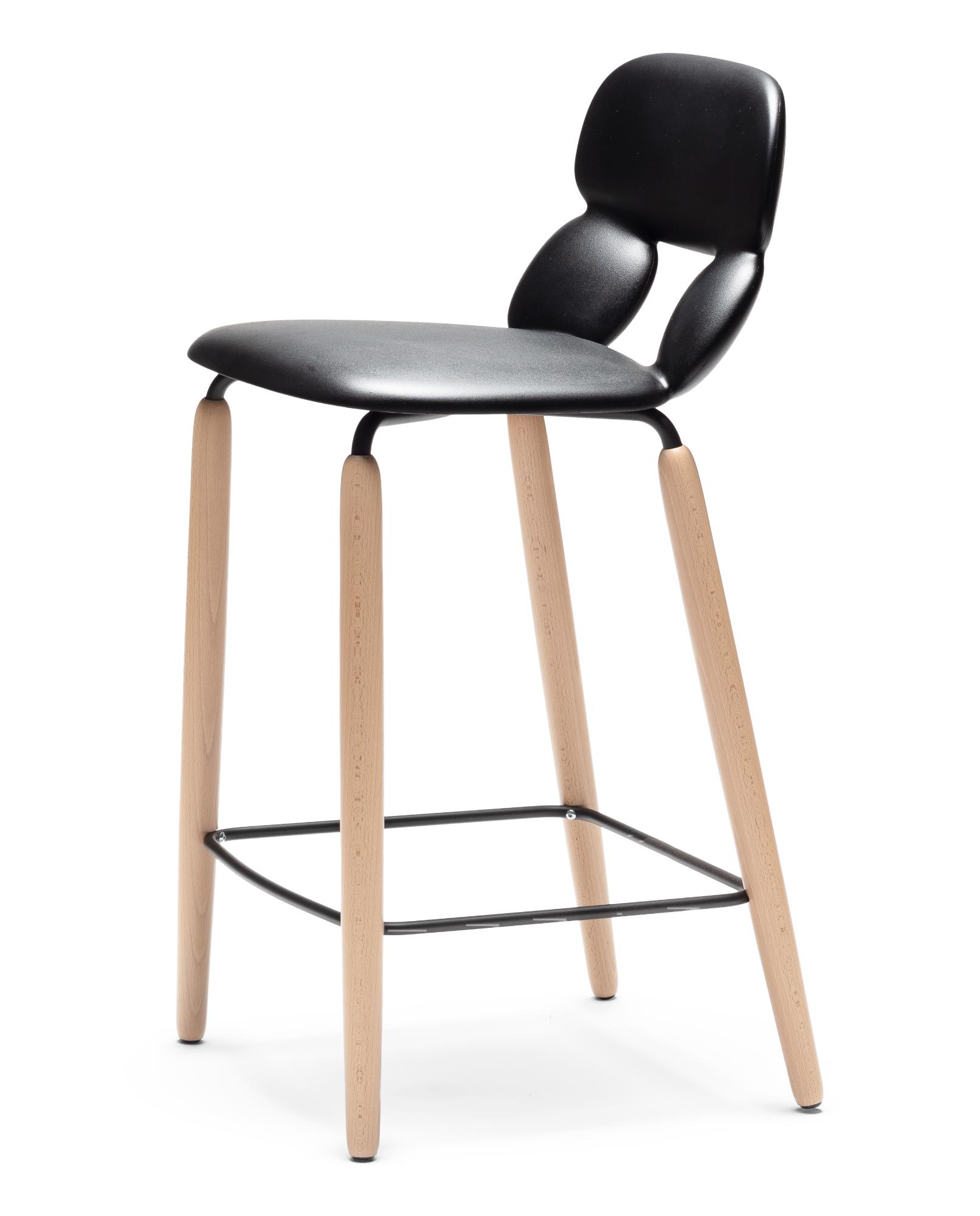 Banco de Bar Nube W SG-65 Preto