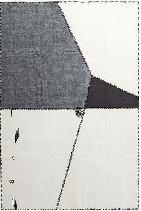 Tapete White For Three Patchwork Cânhamo