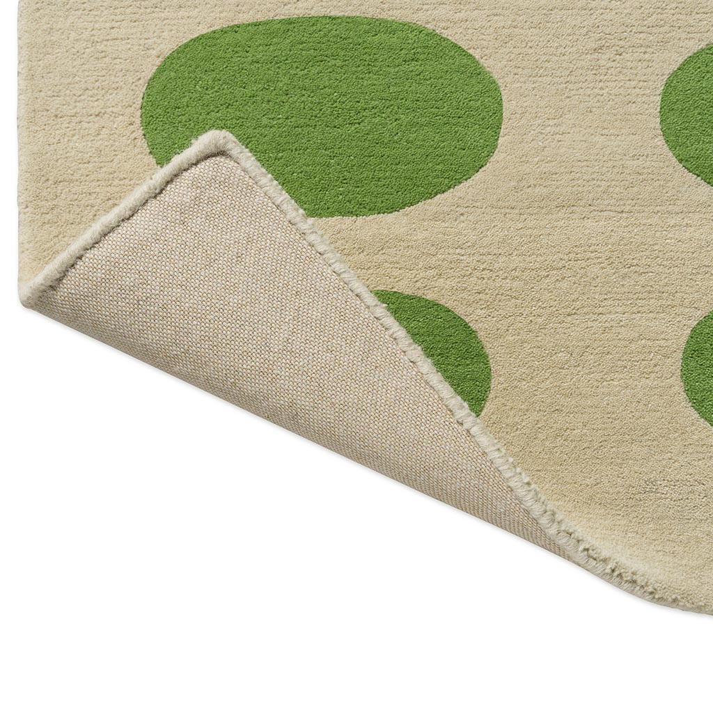 Tapete Optical Oval Green/Cream