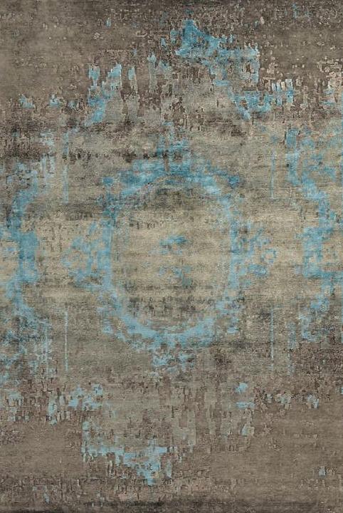 Tapete Feito à Mão Seda de Bambu Indiano