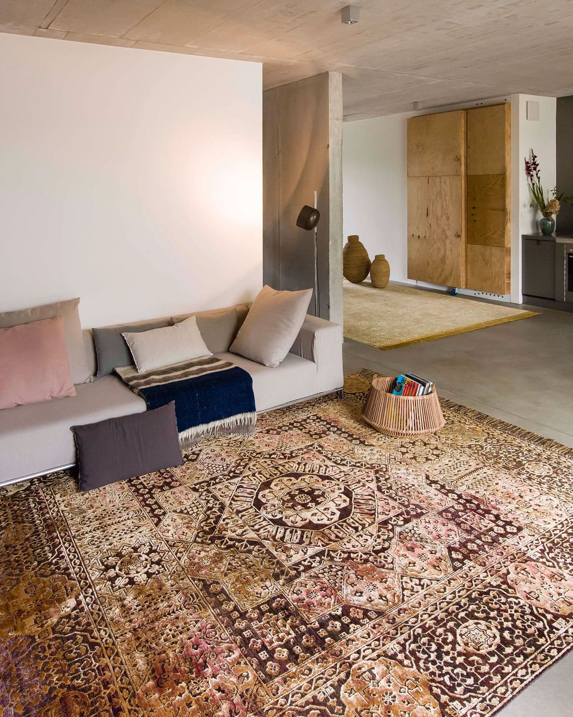 Tapete Strawberry Gold Tecido à Mão