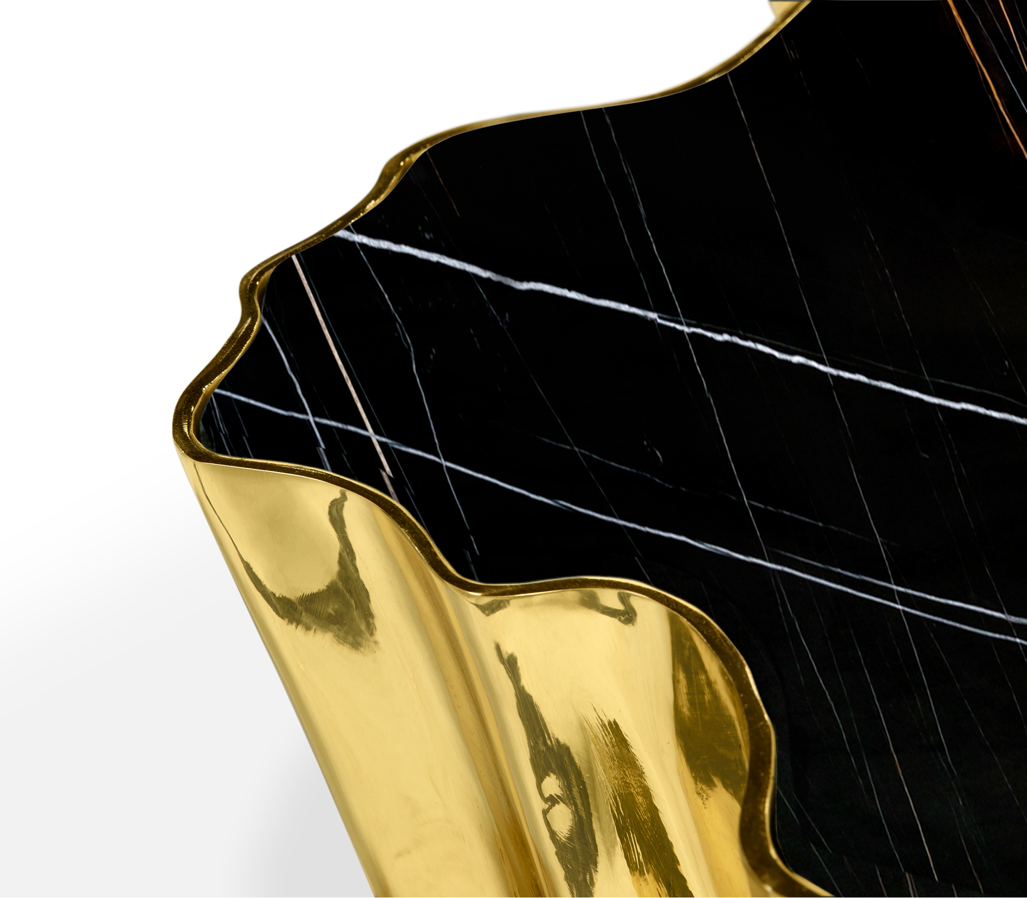 Mesa Mármore Nero Paradise | Dimensões: L 138 × P 95 × A 36 cm