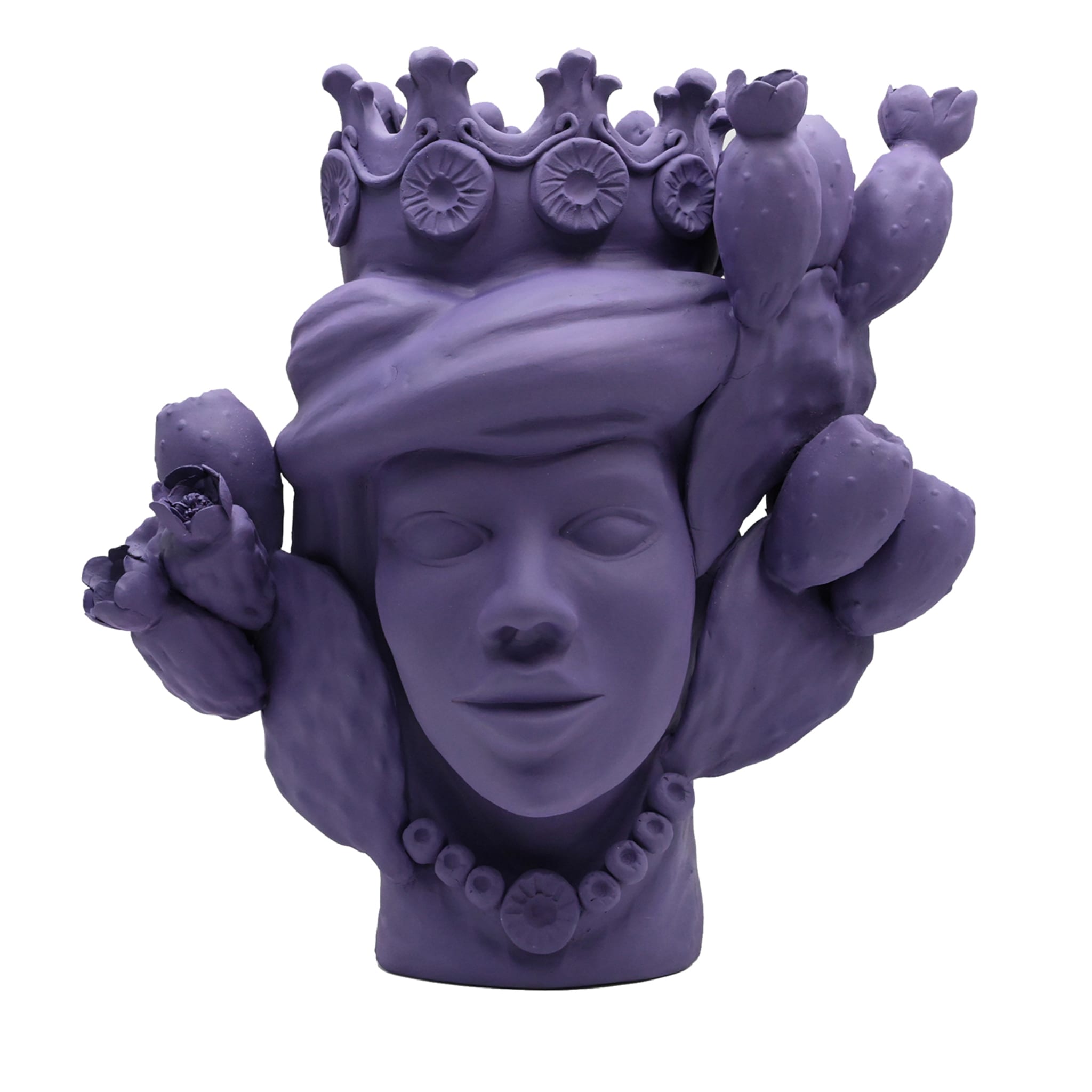 Escultura Moor's Head violeta
