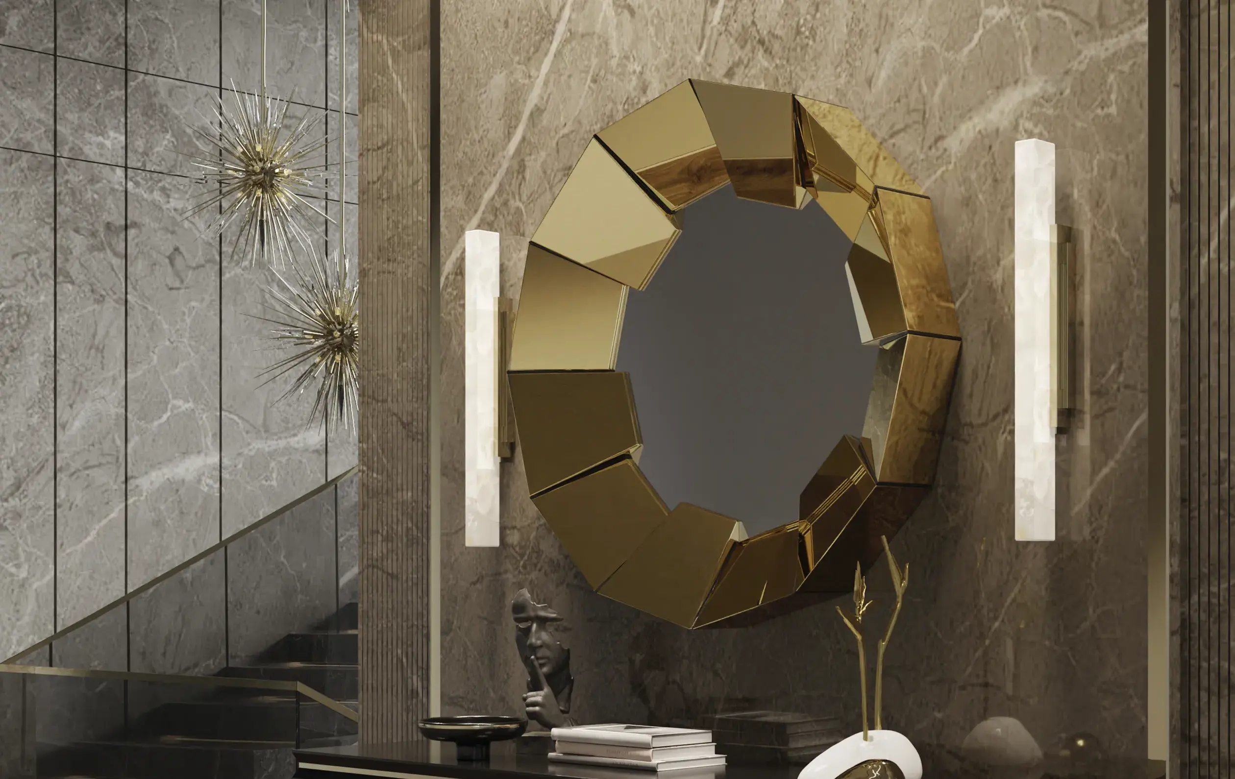 Espelho dourado Radiance - 3