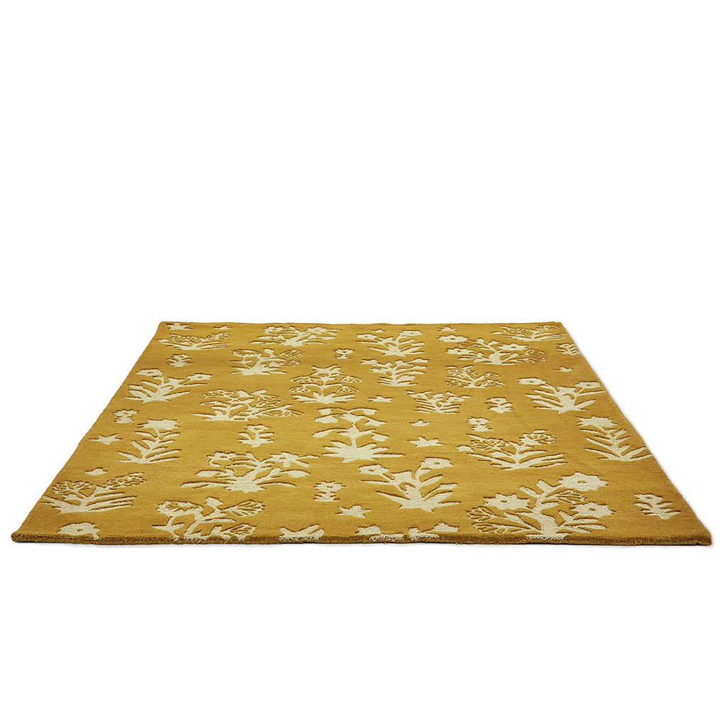Tapete Woodland Glade Ouro | Tamanho: 140 × 200 cm