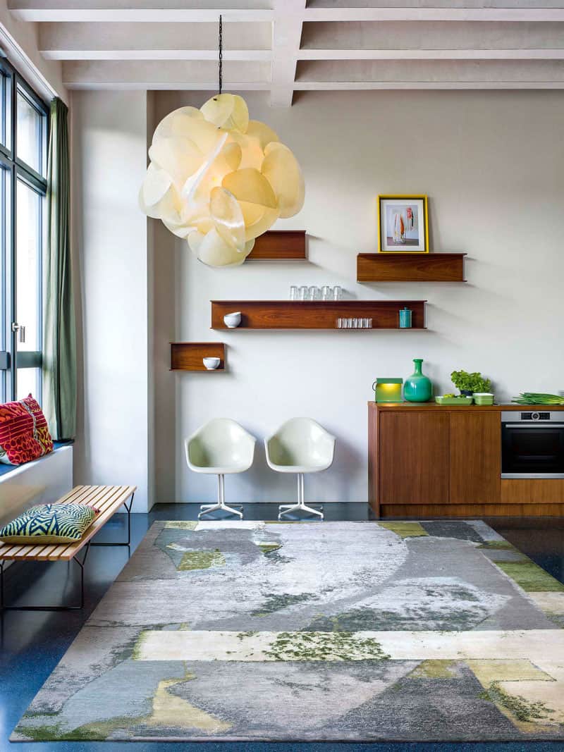 Tapete Green Rust Tecido à Mão