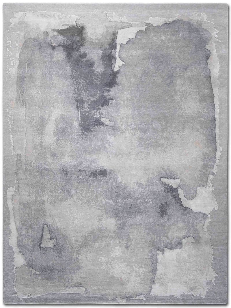 Tapete Mono Cinzento Luxury Feito à Mão