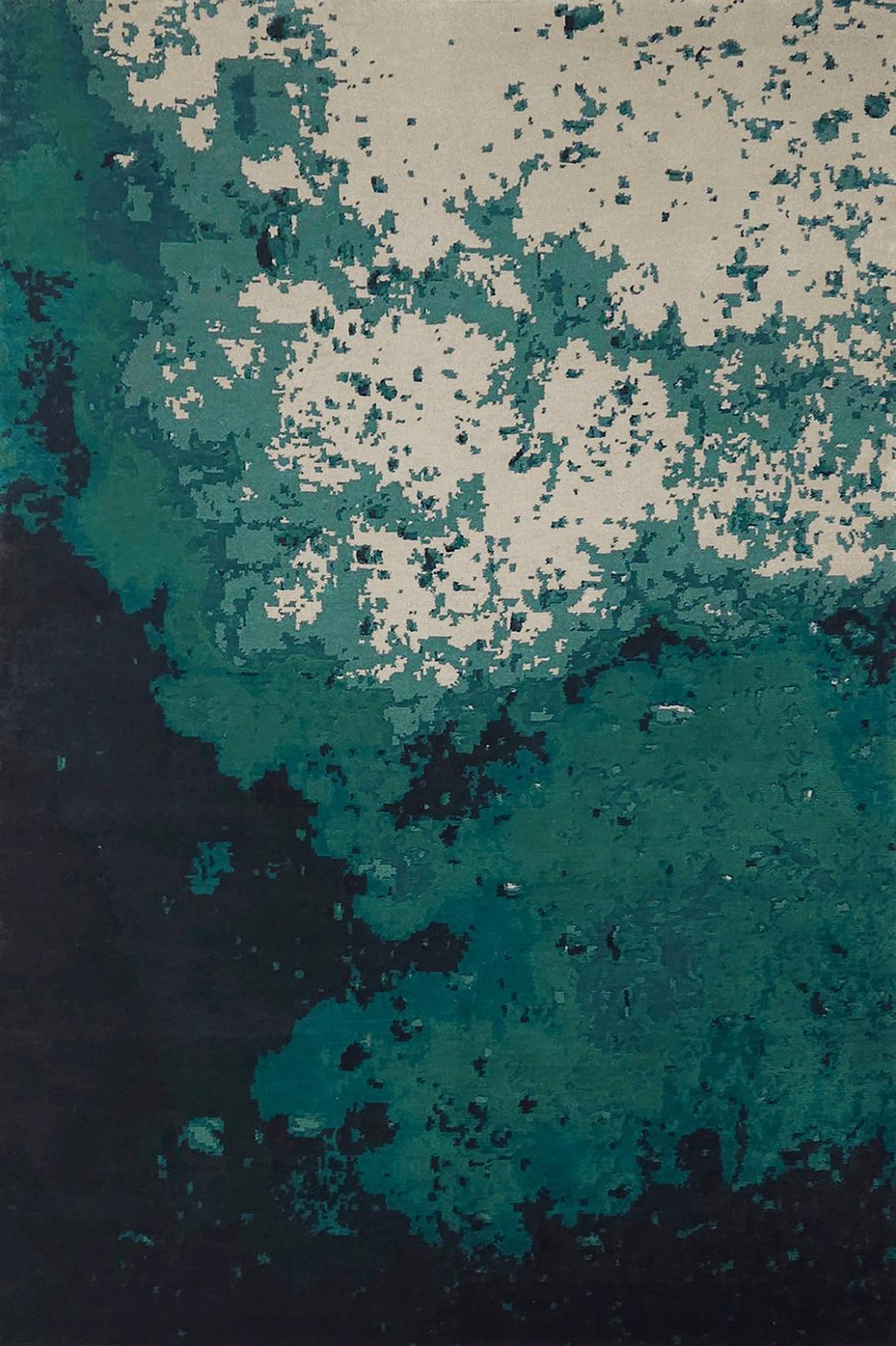 Tapete Dip Deep Turquesa | Tamanho: 170 × 240 cm