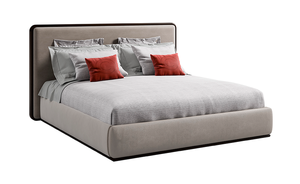 Cama Italiana Moderna com Cabeceira | Tamanho do colchão: 200 × 200 cm