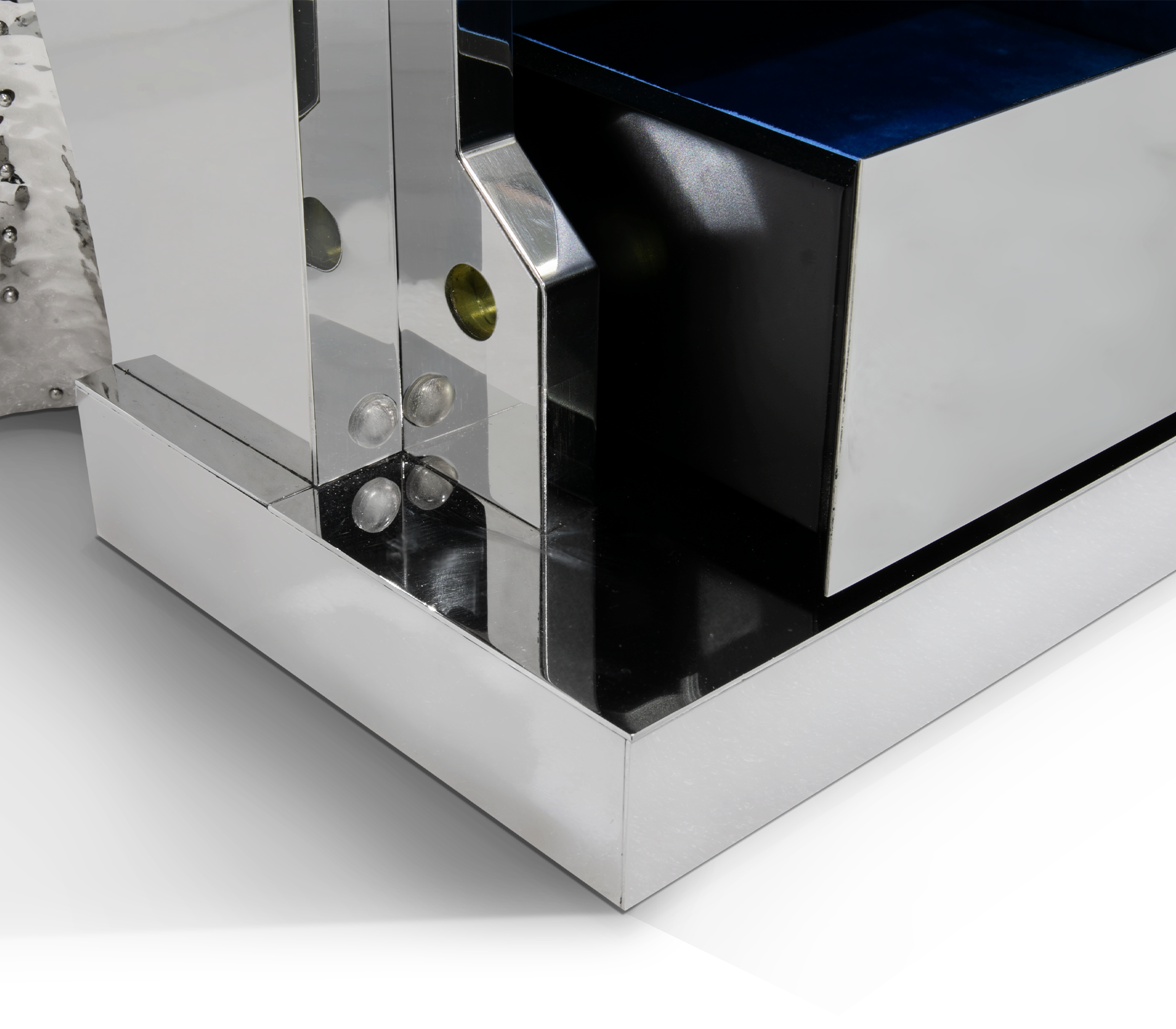 Cofre para Joias Prateado Tycoon