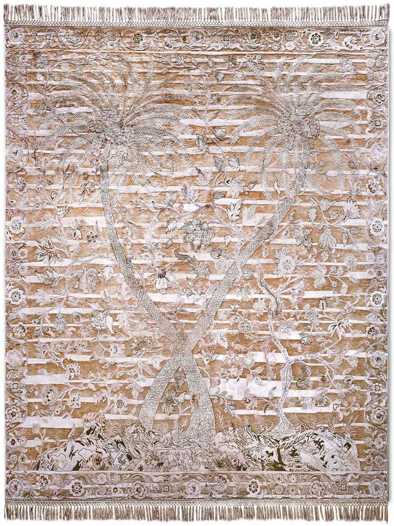 Tapete Gold Feito à Mão Luxury