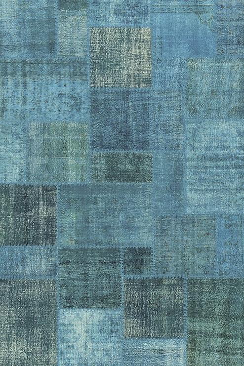 Tapete Turquesa-Escuro Patchwork | Tamanho: 300 × 400 cm