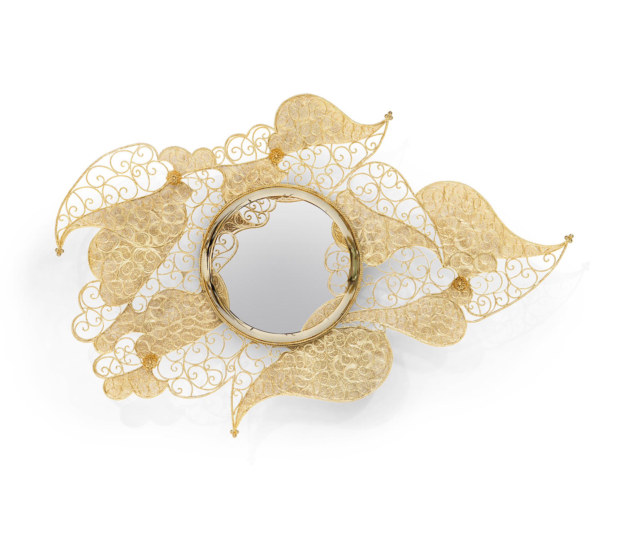 Espelho filigrana ornamentado