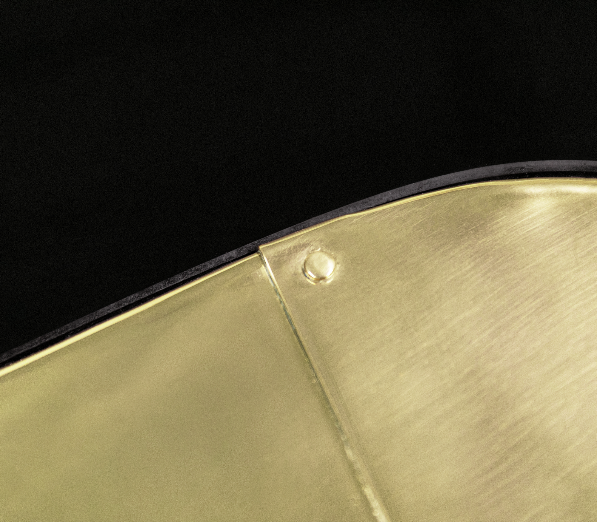 Conjunto de Mesas de Centro Crest Latão Polido