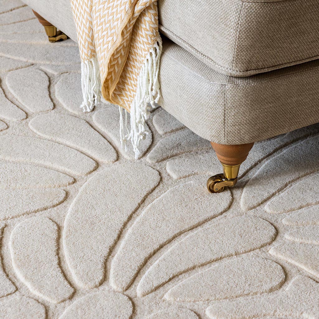 Tapete Coleby Petals Creme Marfim | Tamanho: 200 × 280 cm