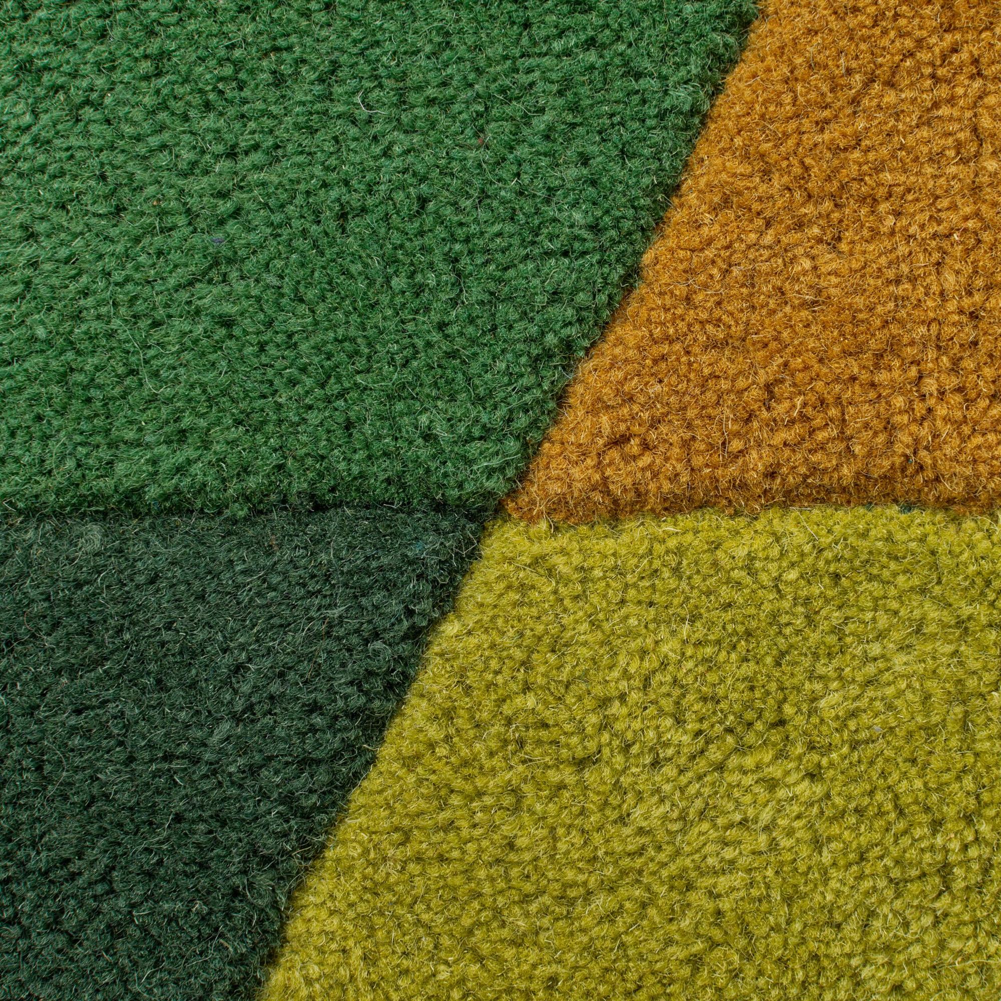 Tapete Redondo Mosaico de Triângulos