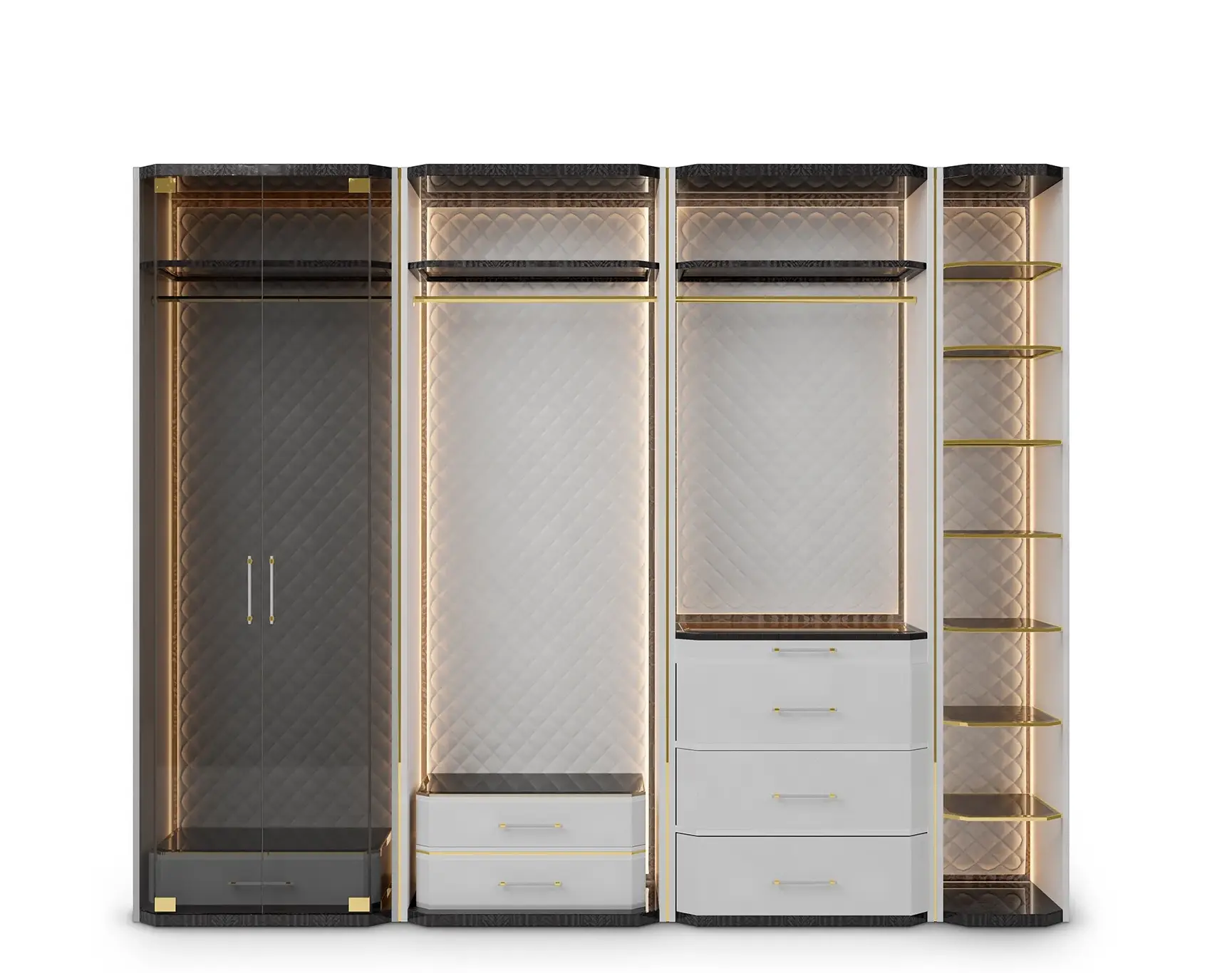 Roupeiro Cinzento Cadence