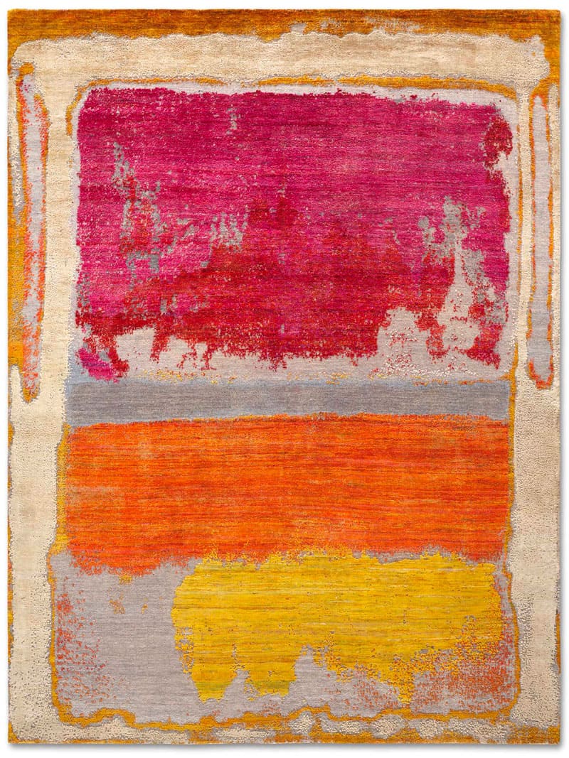 Tapete Magenta Feito à Mão Luxury | Tamanho: 250 × 300 cm