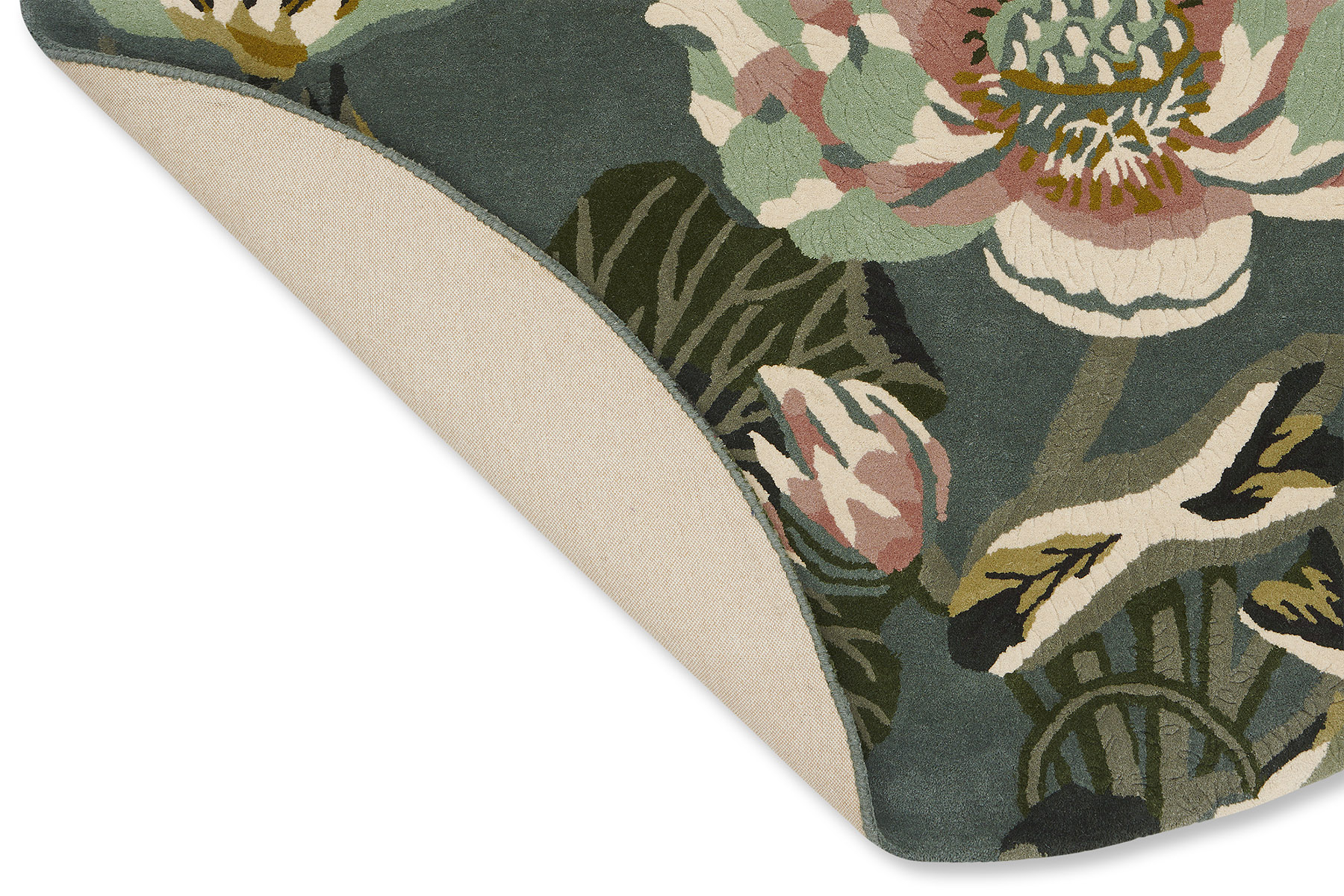 Tapete Círculo Waterlily Lago Meia-noite