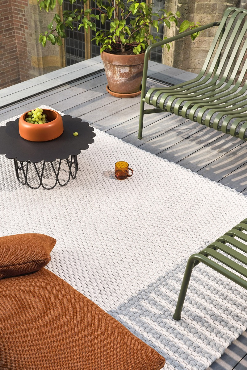 Tapete Lace Areia Branca Exterior | Tamanho: 140 × 200 cm