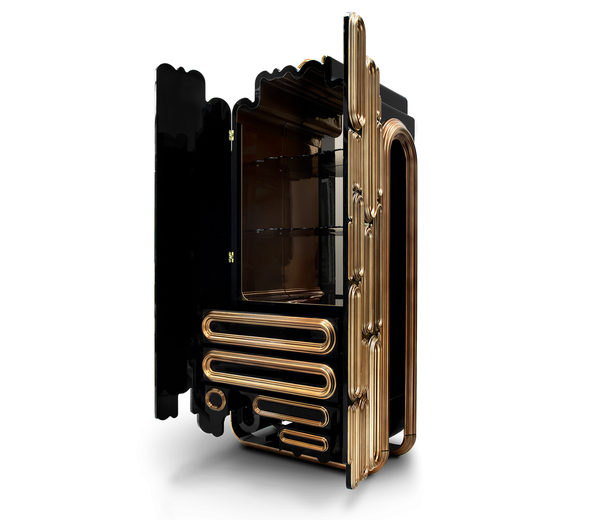 Armário Ellipse dourado