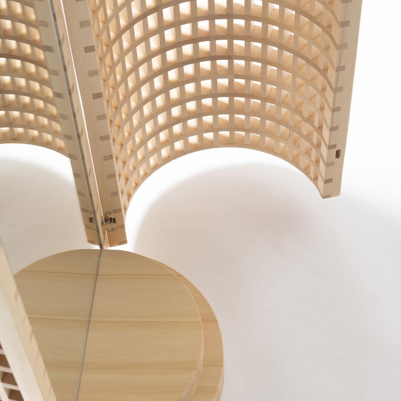 Espelho de chão madeira artesanal