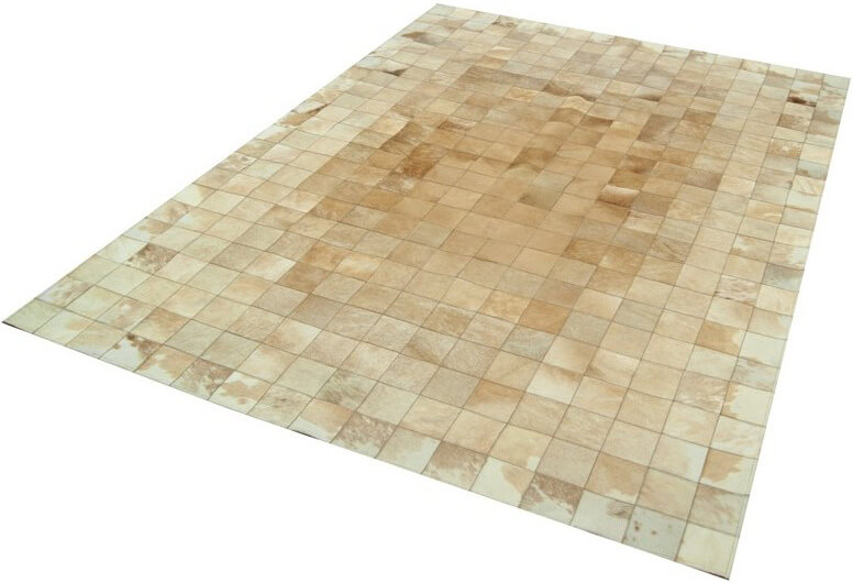 Tapete Pele de Vaca Mosaic Bege | Tamanho: 120 × 180 cm