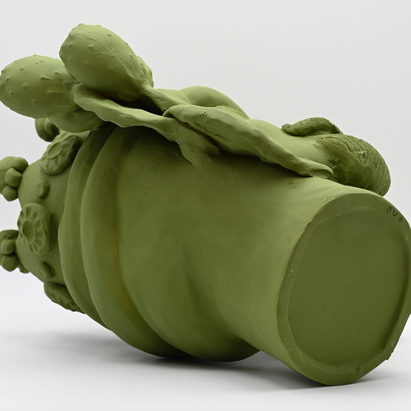 Escultura artesanal Moor's Head verde