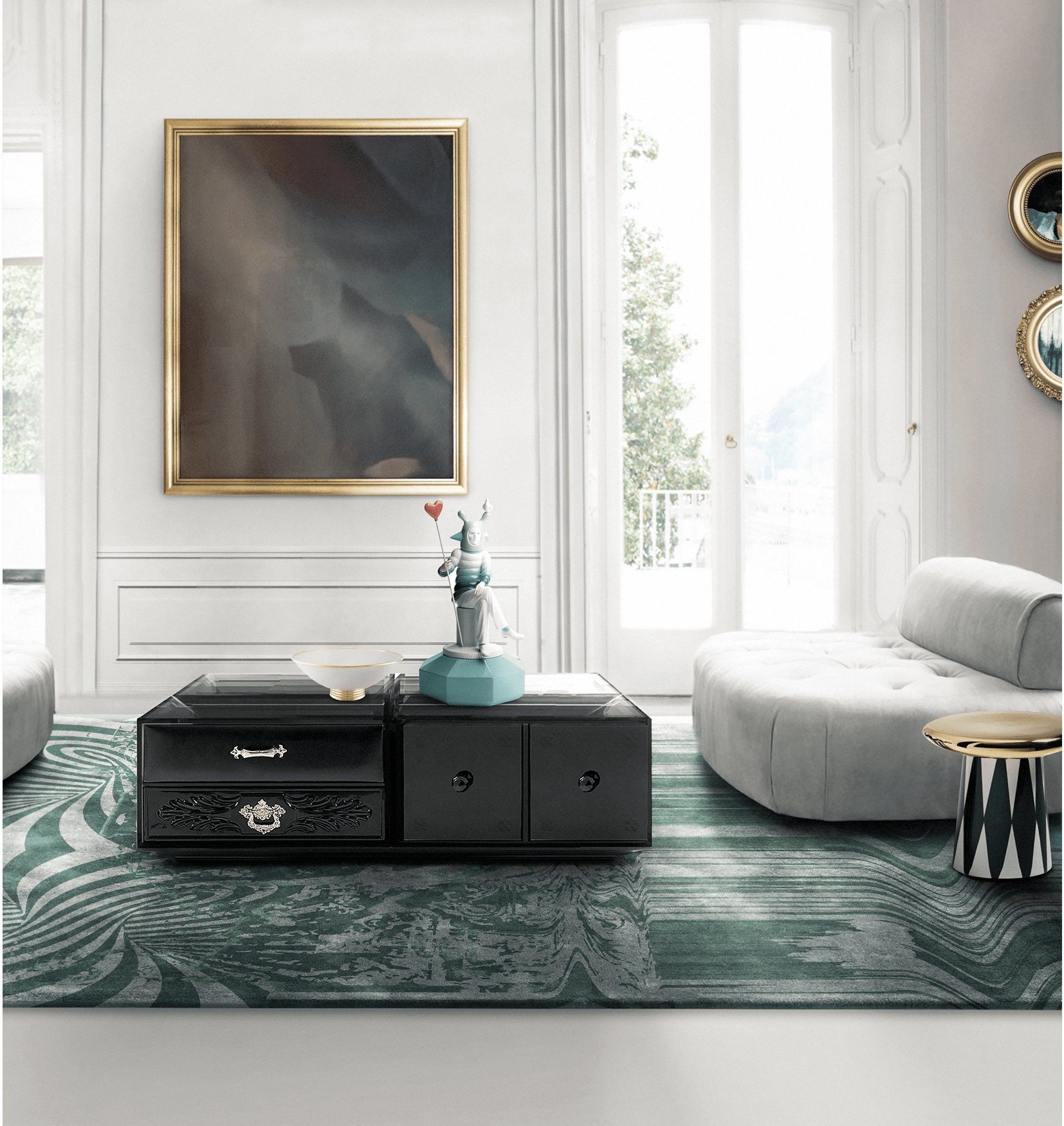 Mesa de Centro Preta Urban