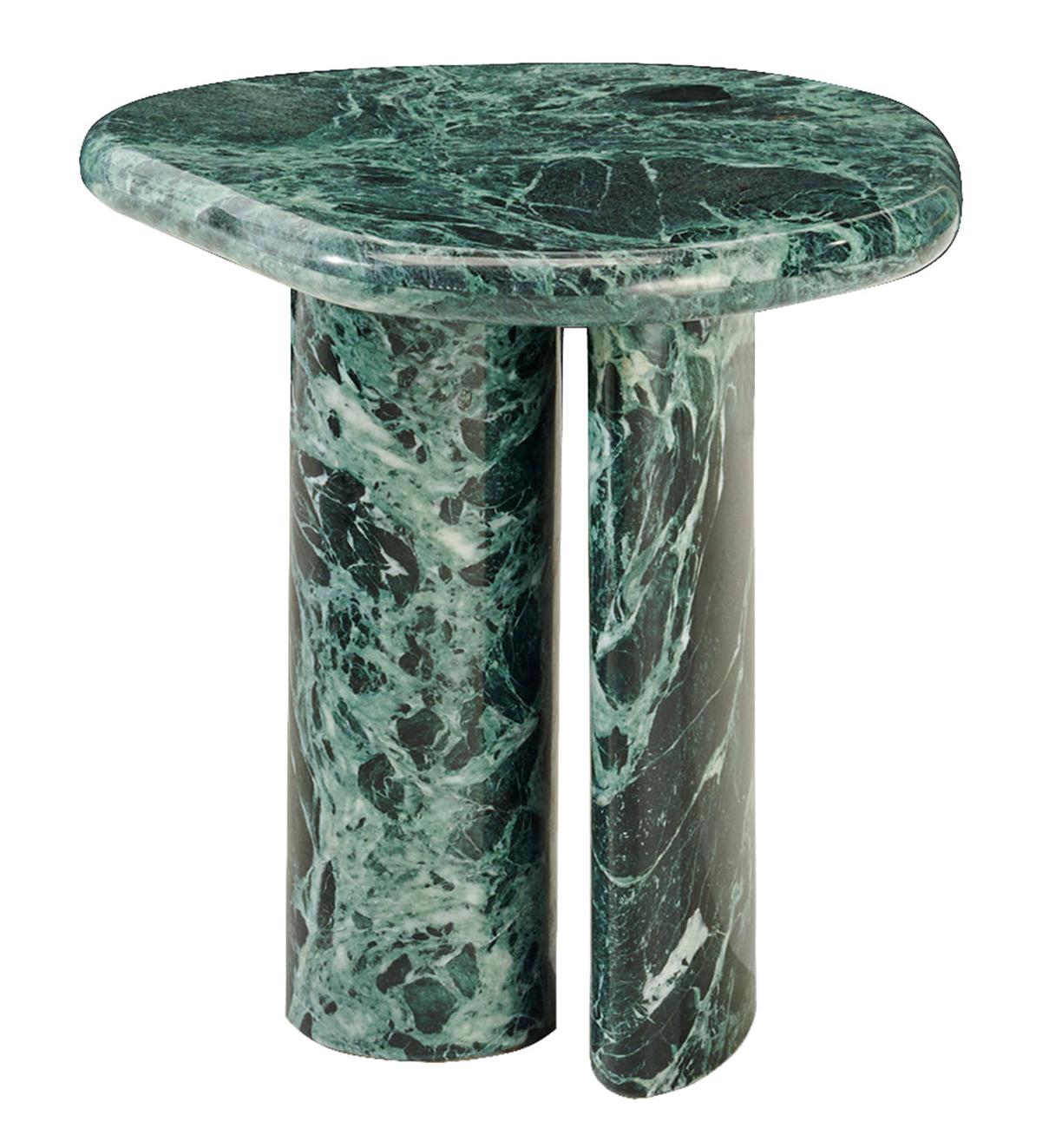 Mesa de Apoio Cloud em Mármore Verde Alpi