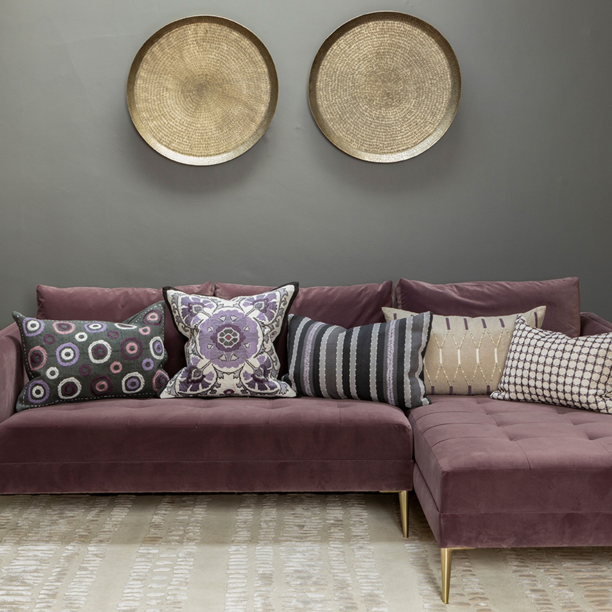 Almofada Alexi Heather 50 × 50