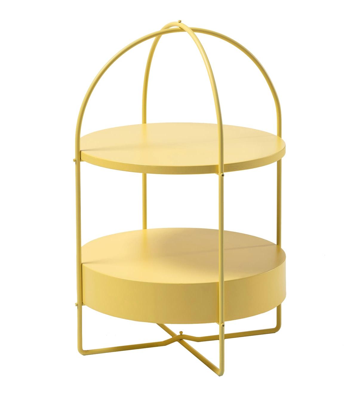 Mesa de Apoio Amarela Contemporânea