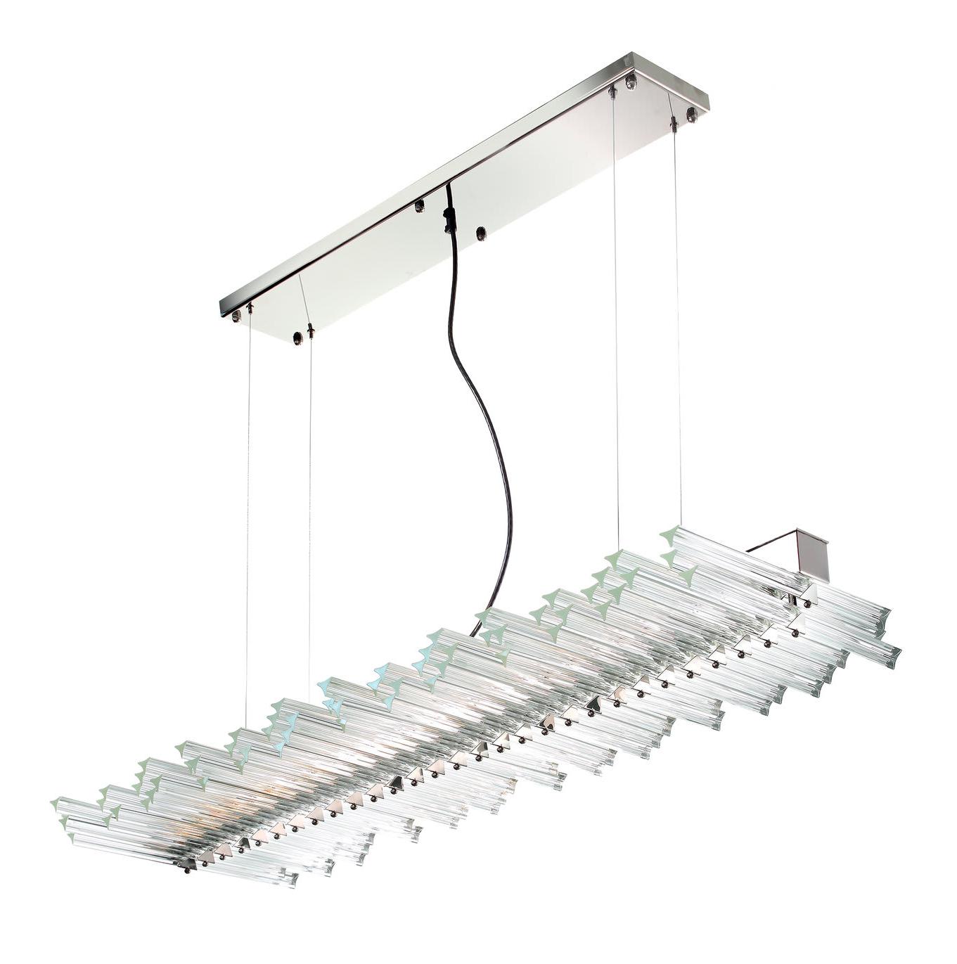 Lustre Sail em Níquel e Vidro Triedro