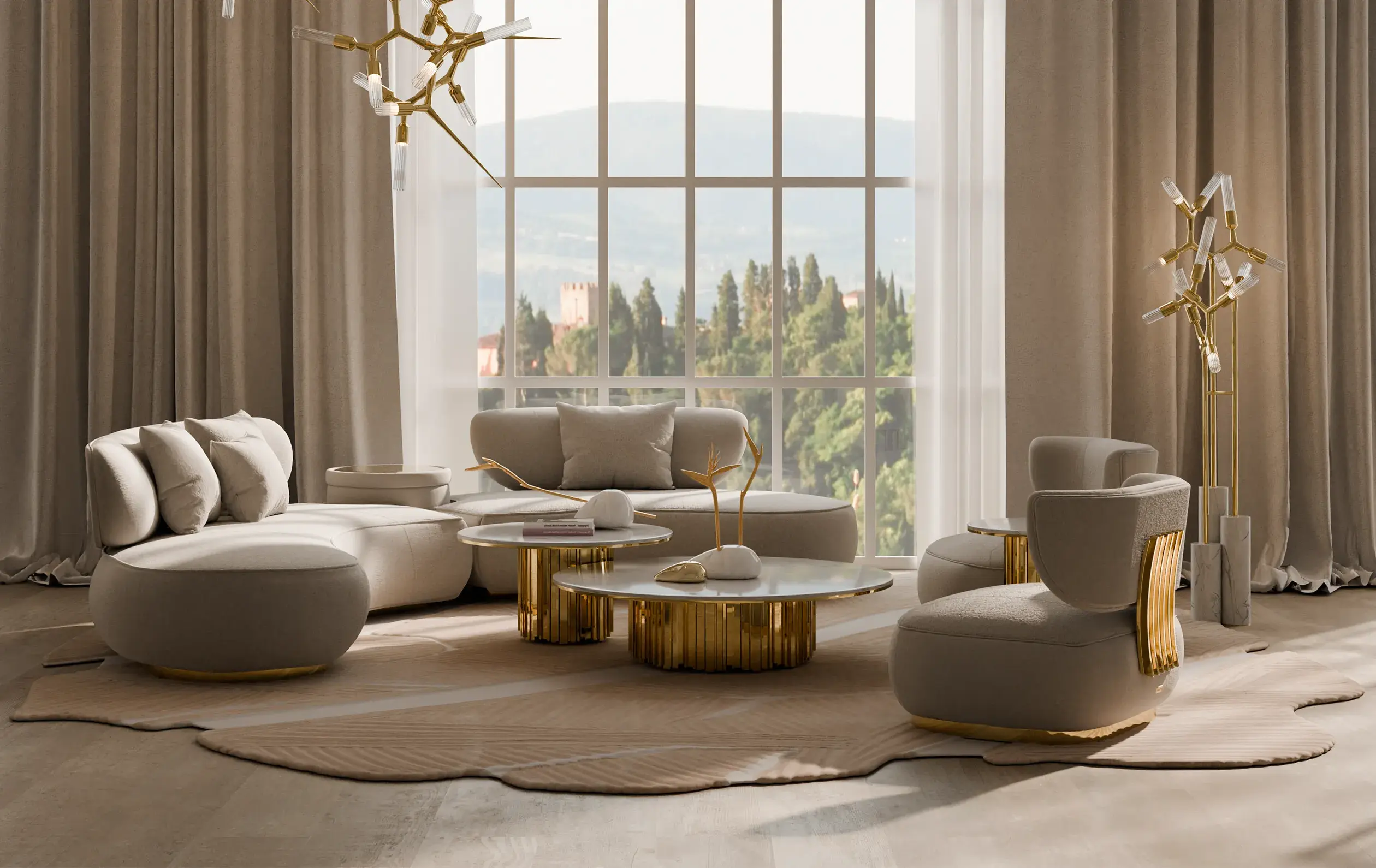 Sofá Redondo Lattice - 1