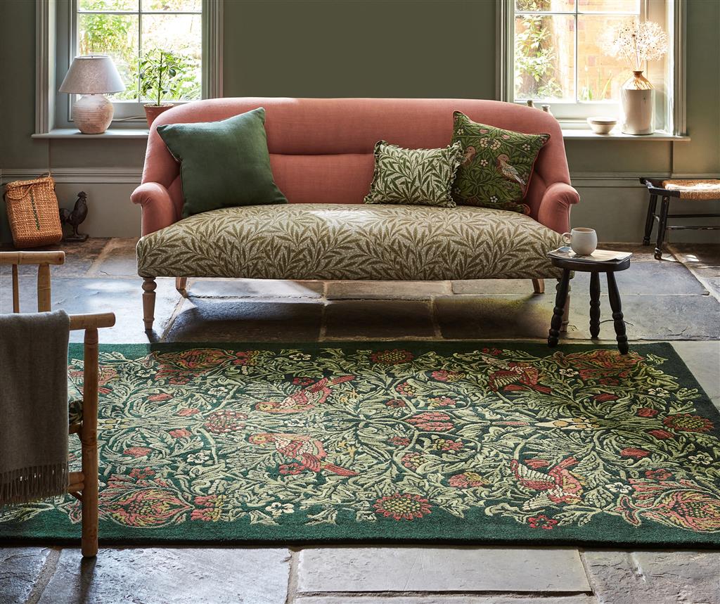 Tapete Lã Bird Tump Verde | Tamanho: 140 × 200 cm