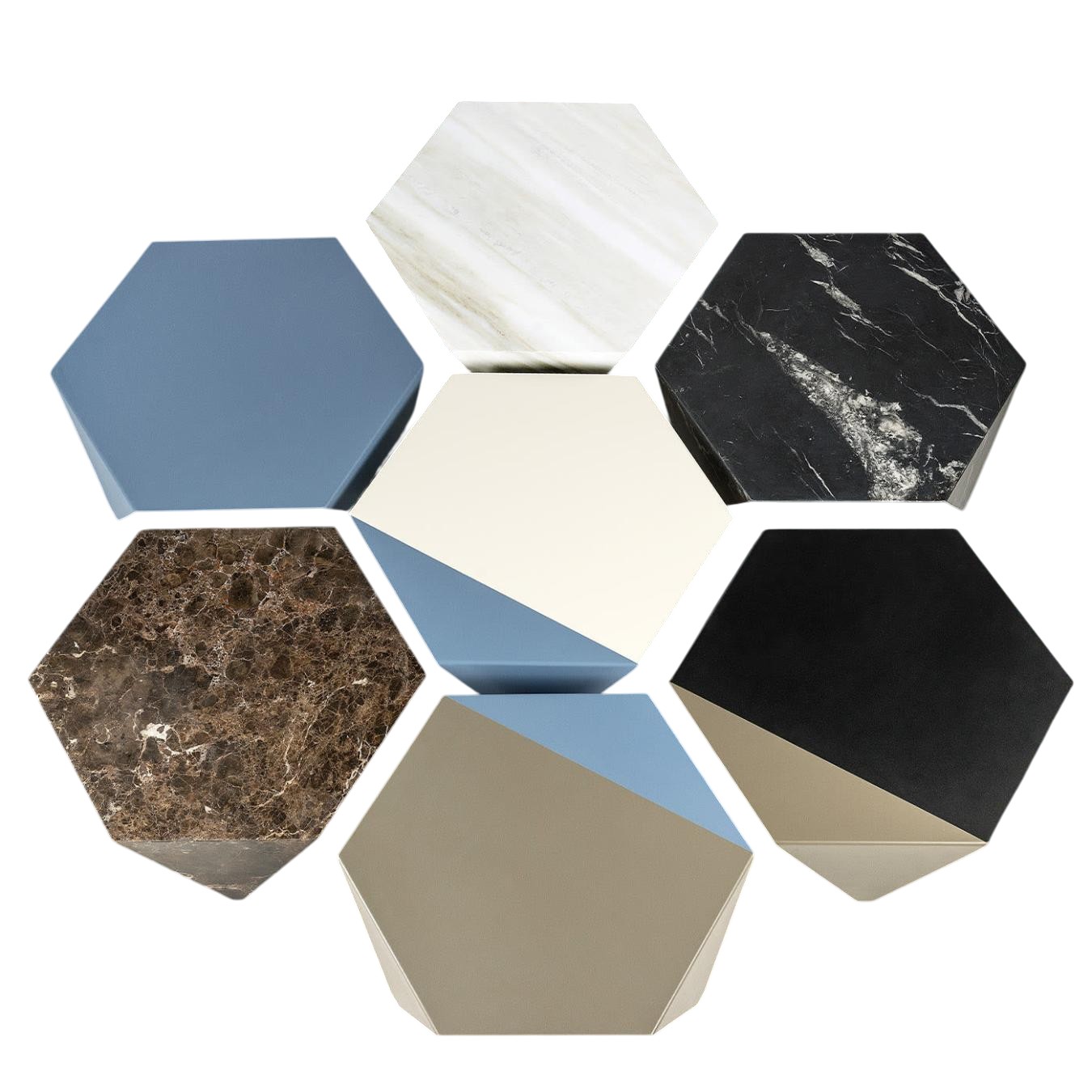 Mesa de Centro Ruche Azul