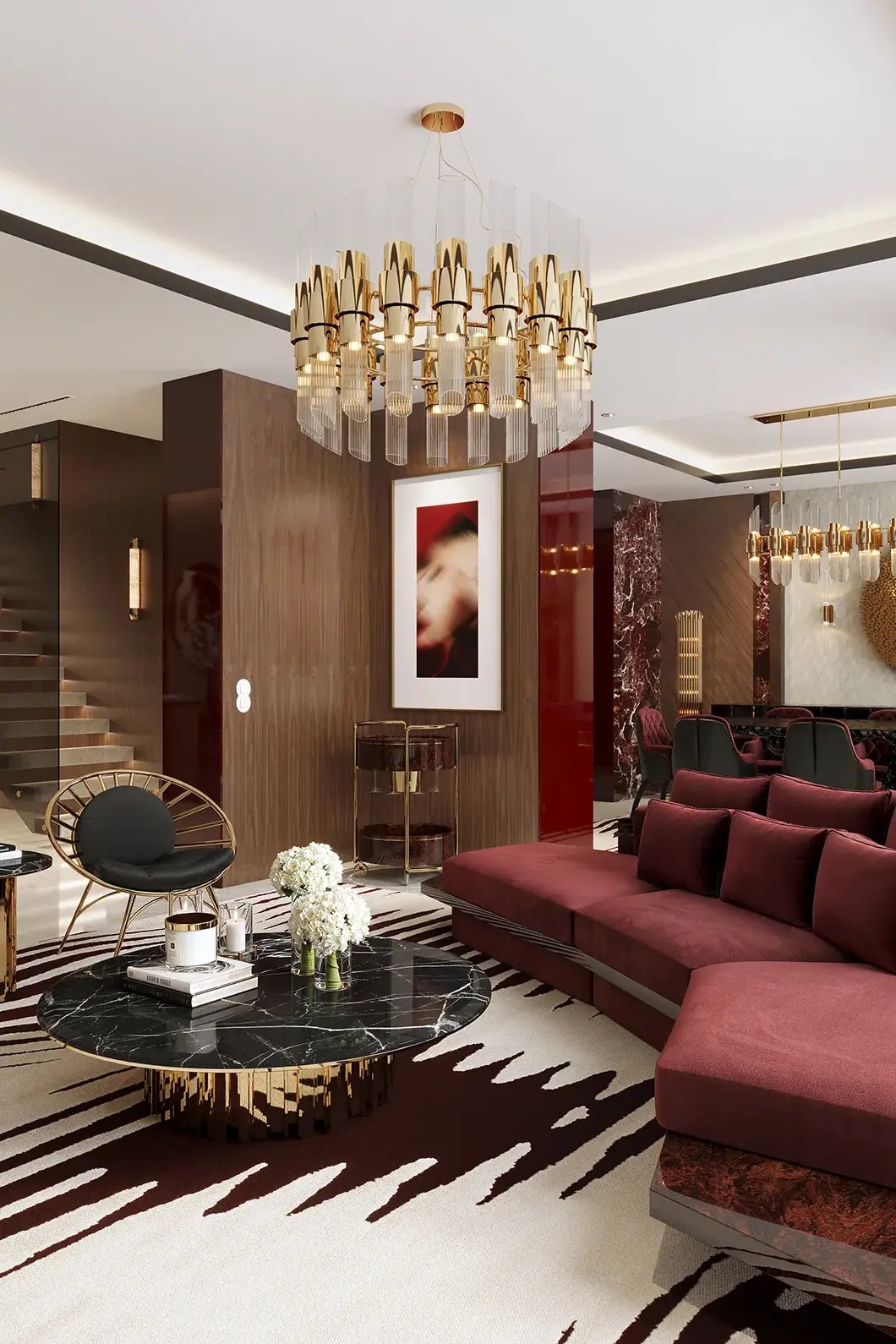 Candeeiro suspenso redondo Stellar - 2