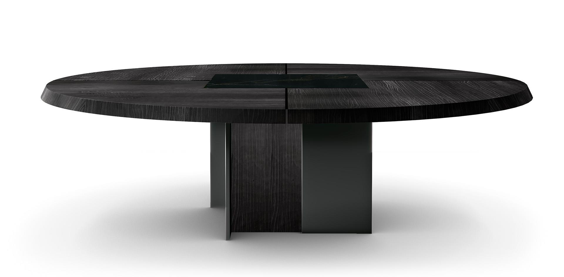 Mesa de Reunião Preta Luxe