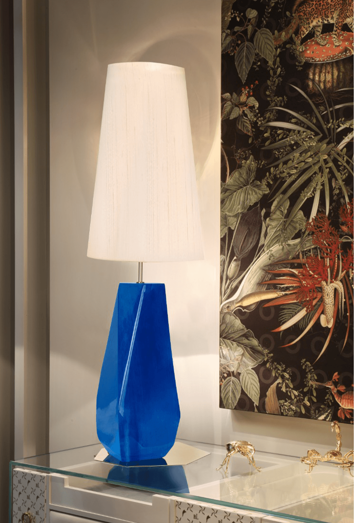 Candeeiro de mesa azul Essence