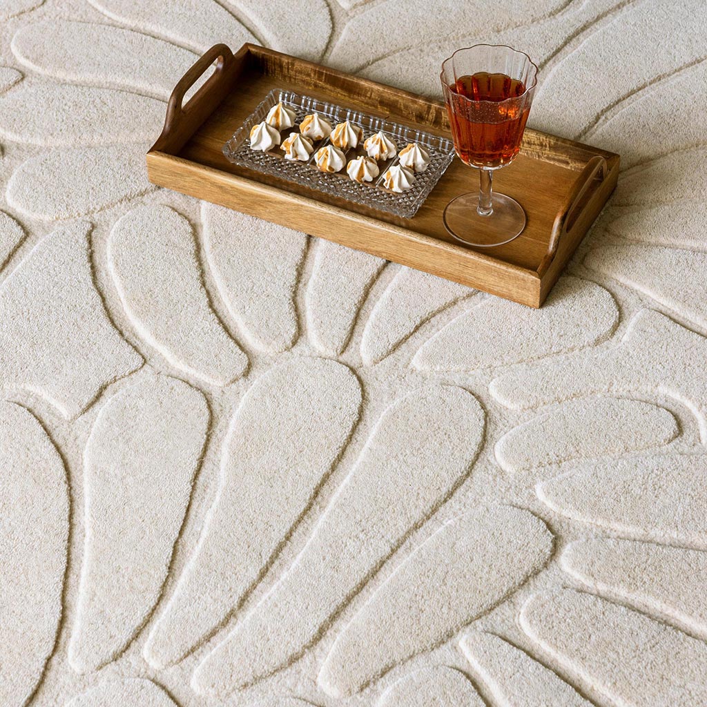 Tapete Coleby Petals Creme Marfim | Tamanho: 200 × 280 cm