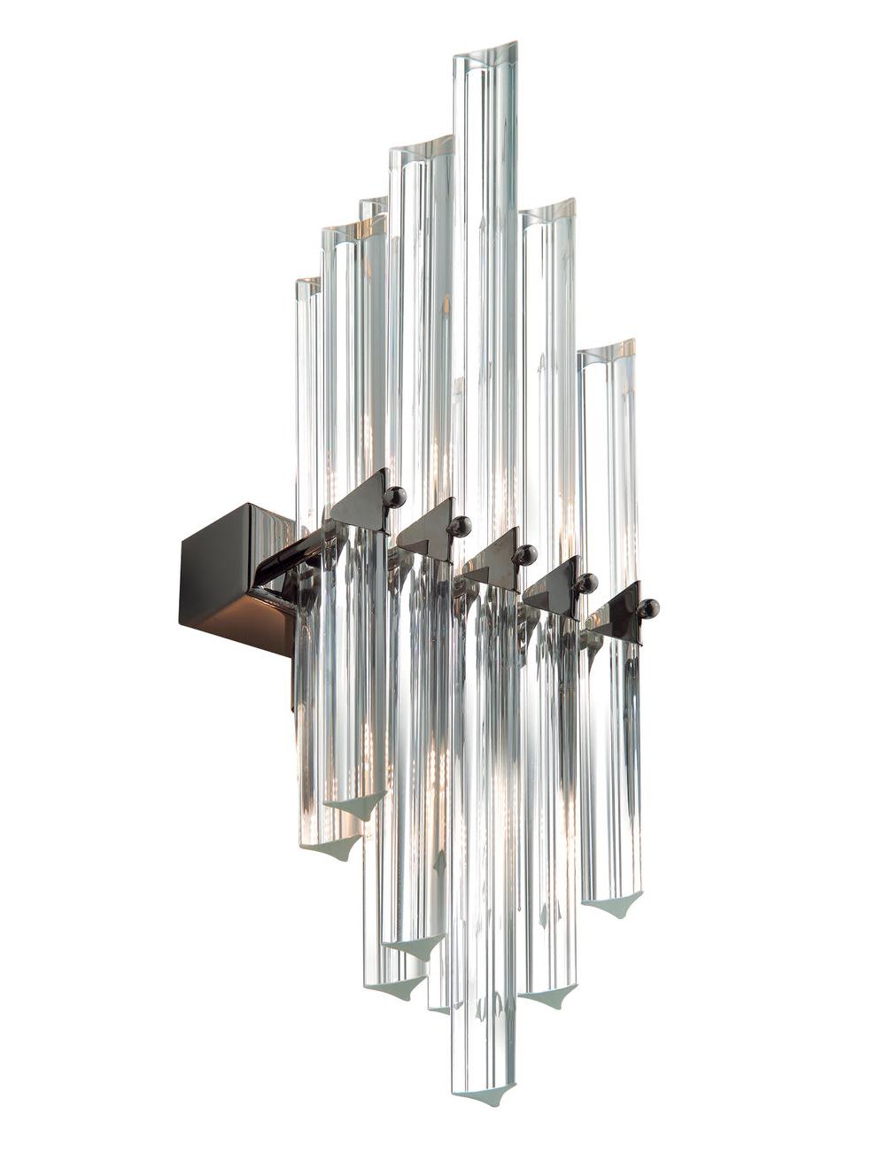 Aplique de Parede Vela Dark Nickel Triedro