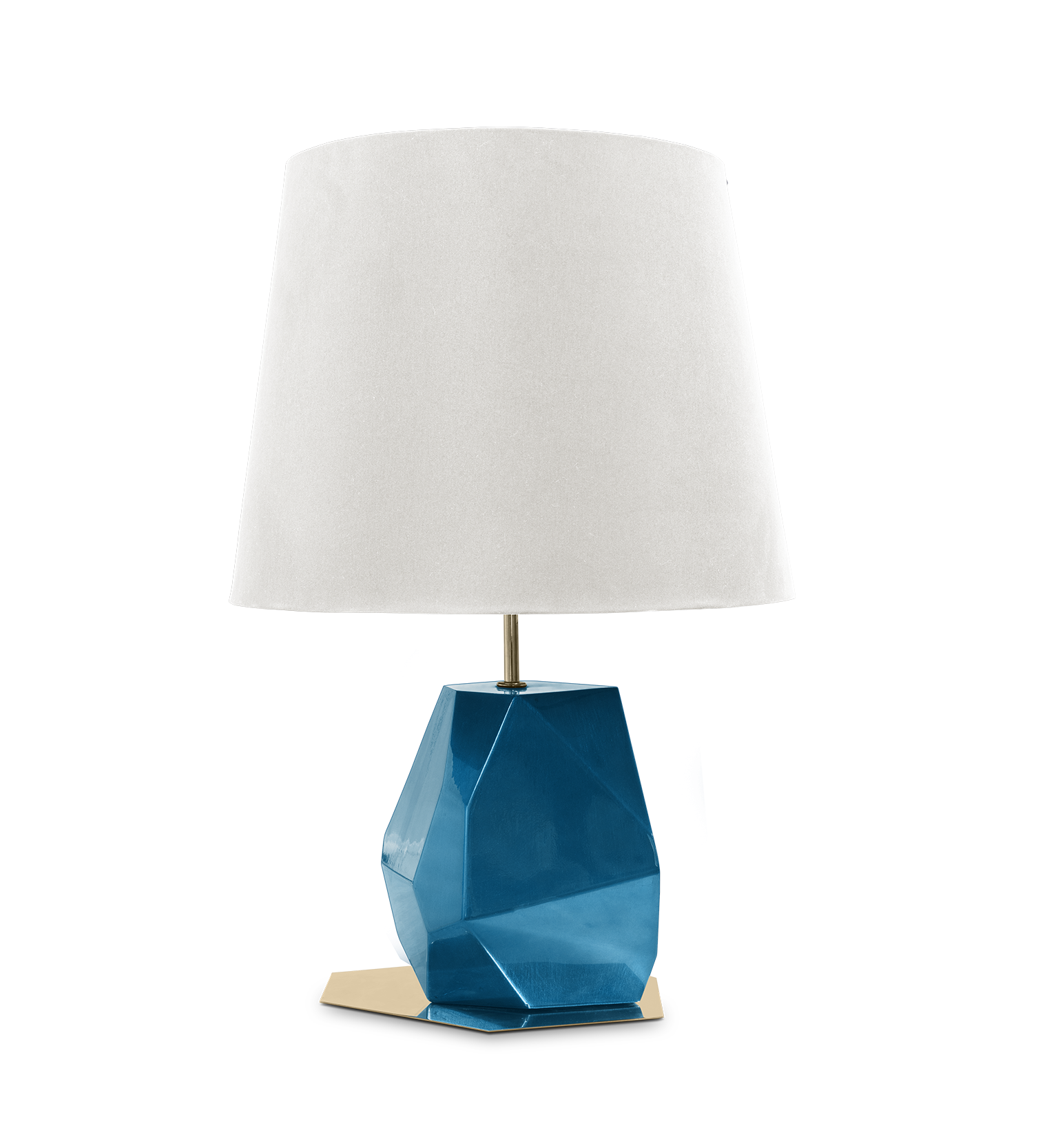 Candeeiro de mesa pequeno azul Essence