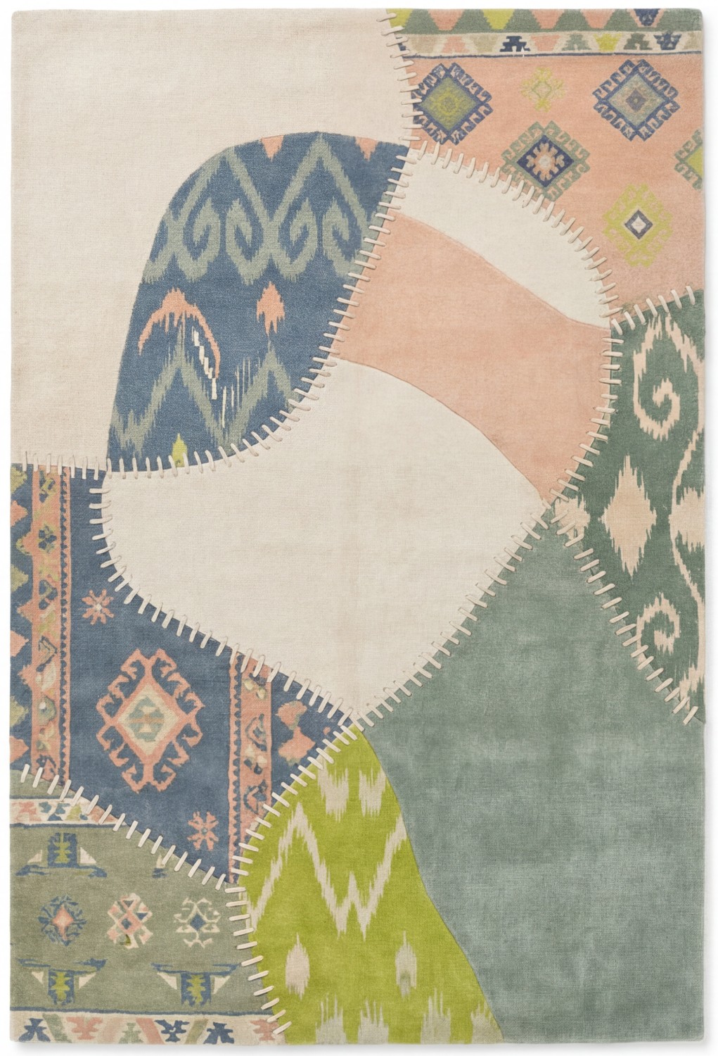 Tapete Textile Fragments Green