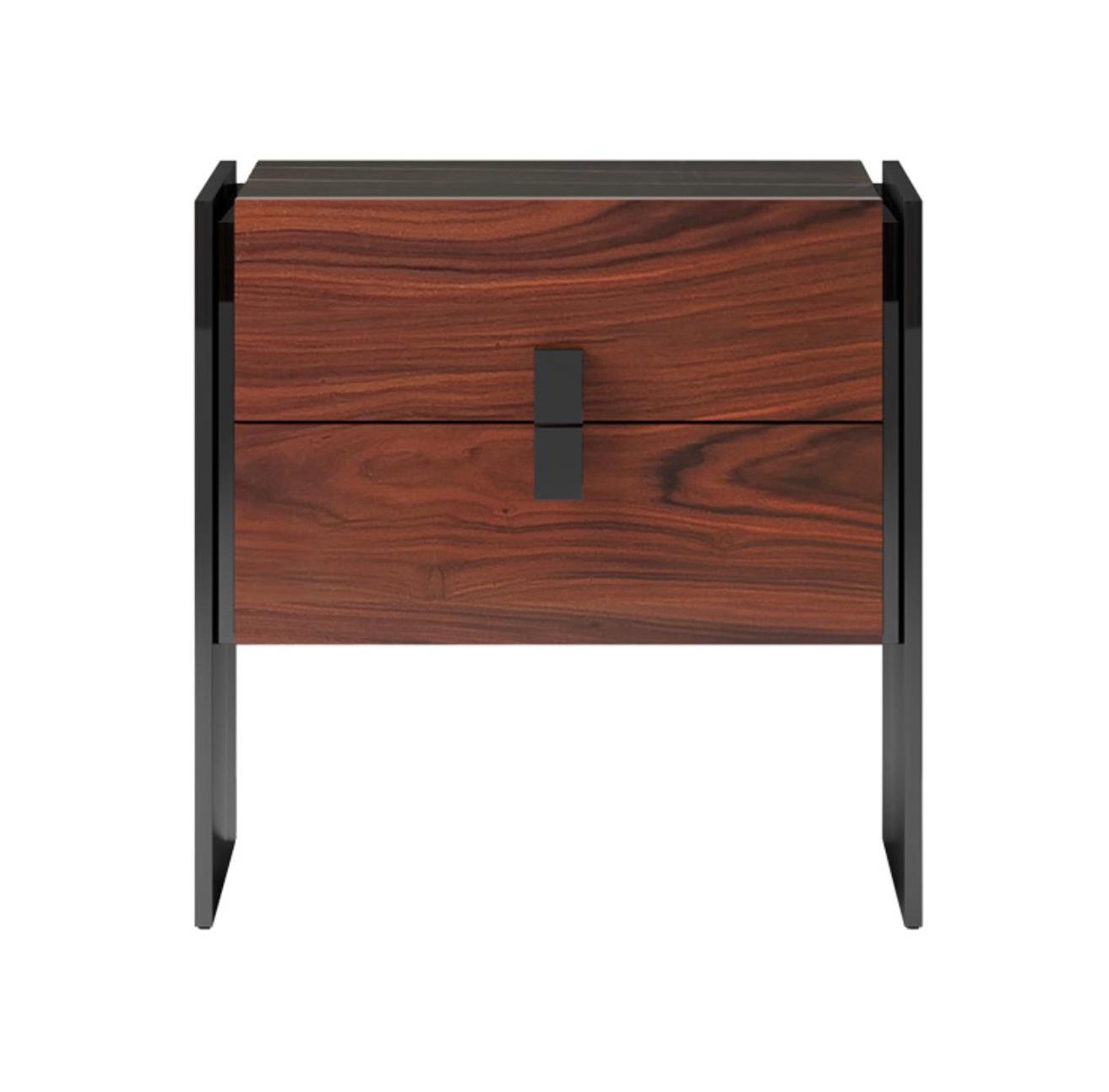 Mesa de Cabeceira Pequena com Tampo em Mármore