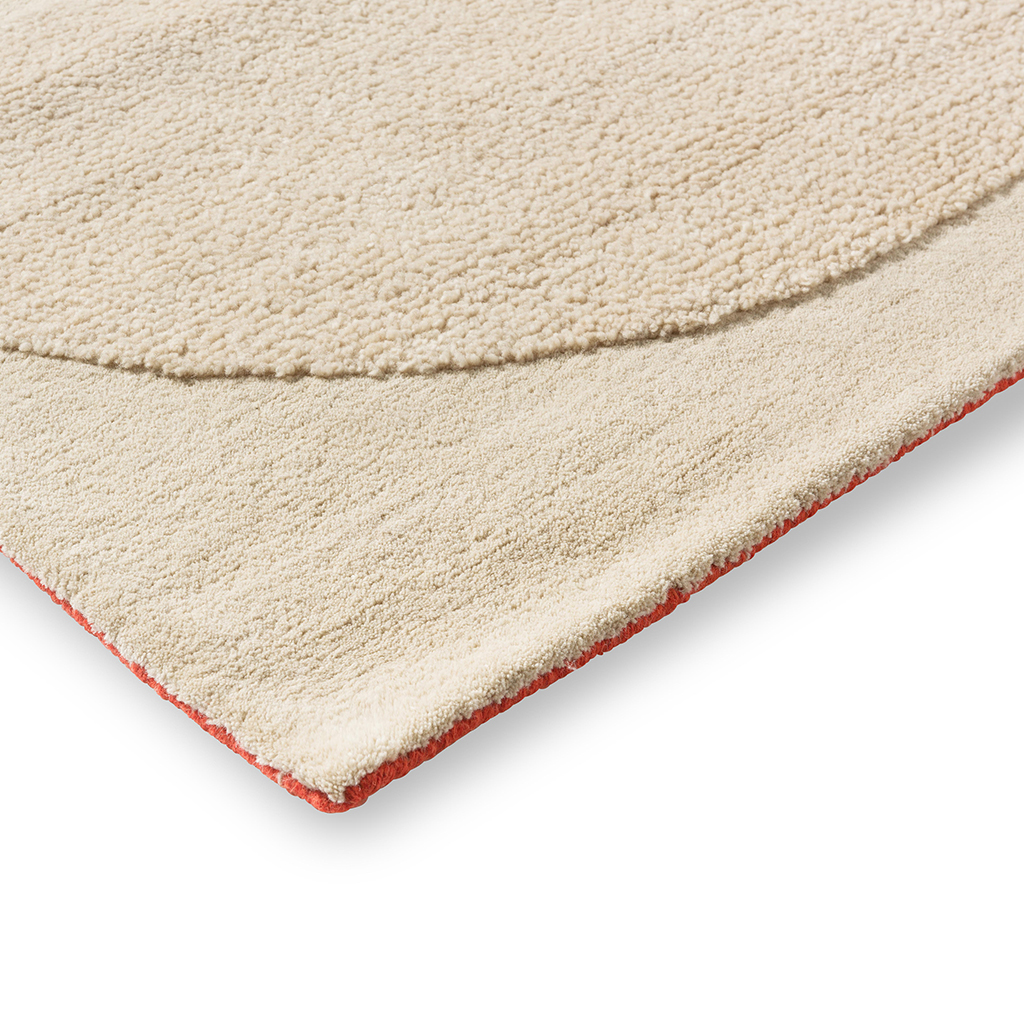 Tapete Designer Lã Solid Stem Cru | Tamanho: 160 × 230 cm